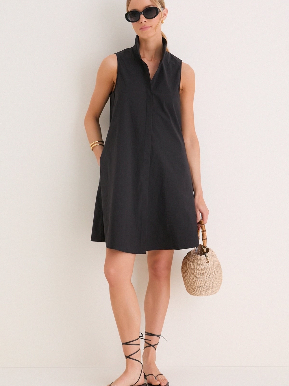 Tuckernuck Black Sleeveless Charlie Dress Black Size Medium